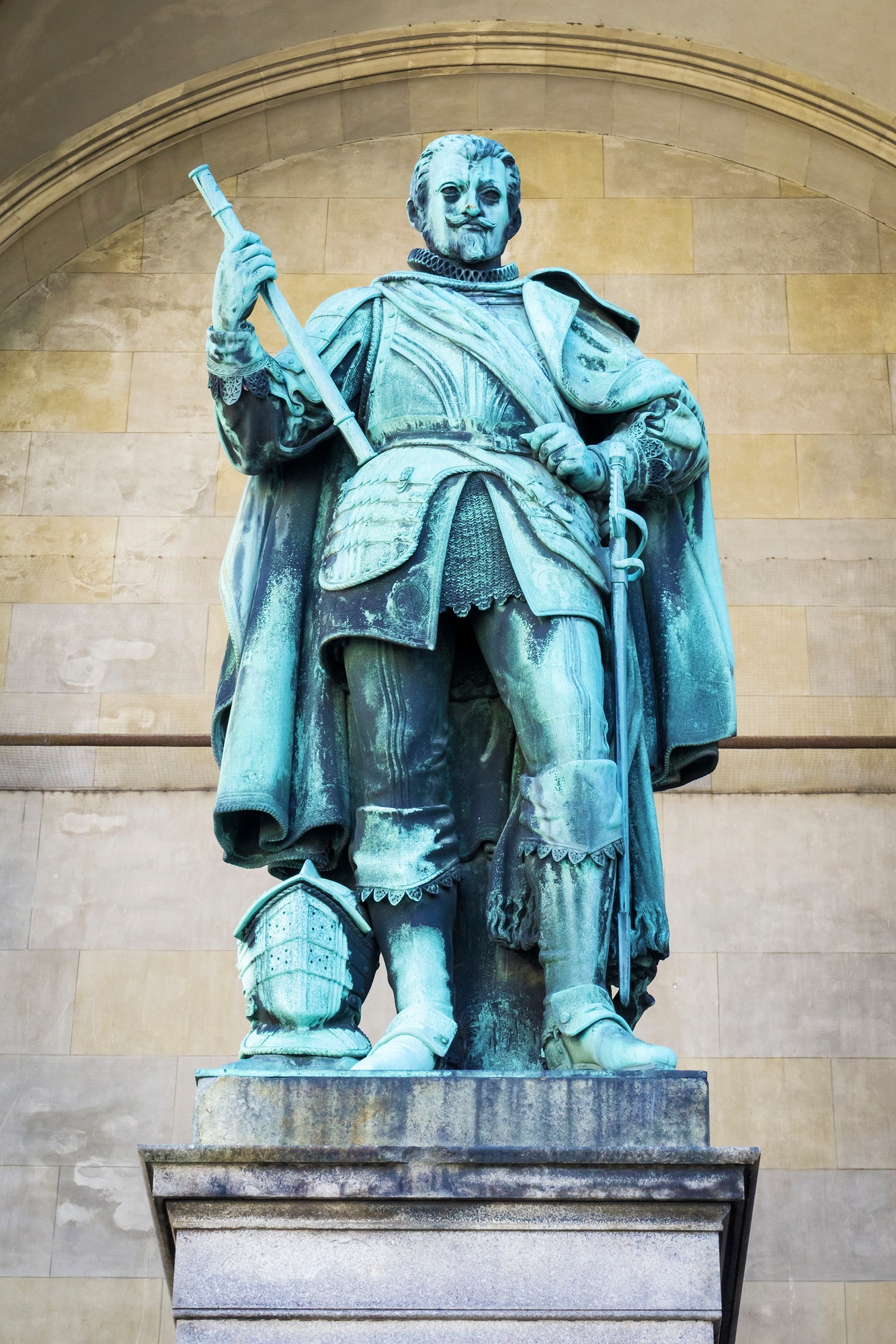 a statue in the Feldherrenhalle Munich Germany